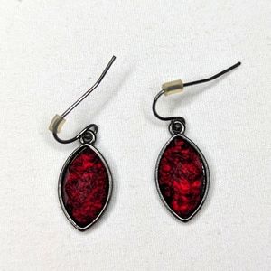 Oval Dangle Drop Earrings